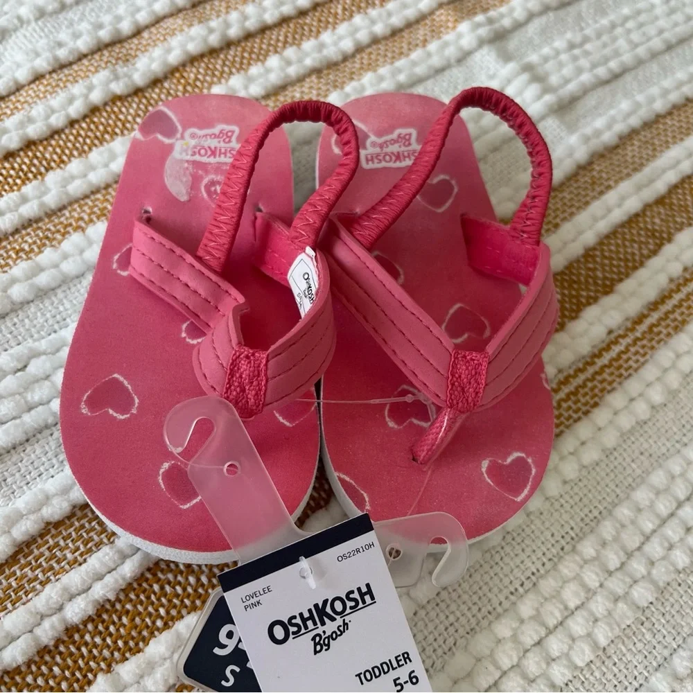 OshKosh B'Gosh Heart‎ Flip Flops Toddler S (5/6)